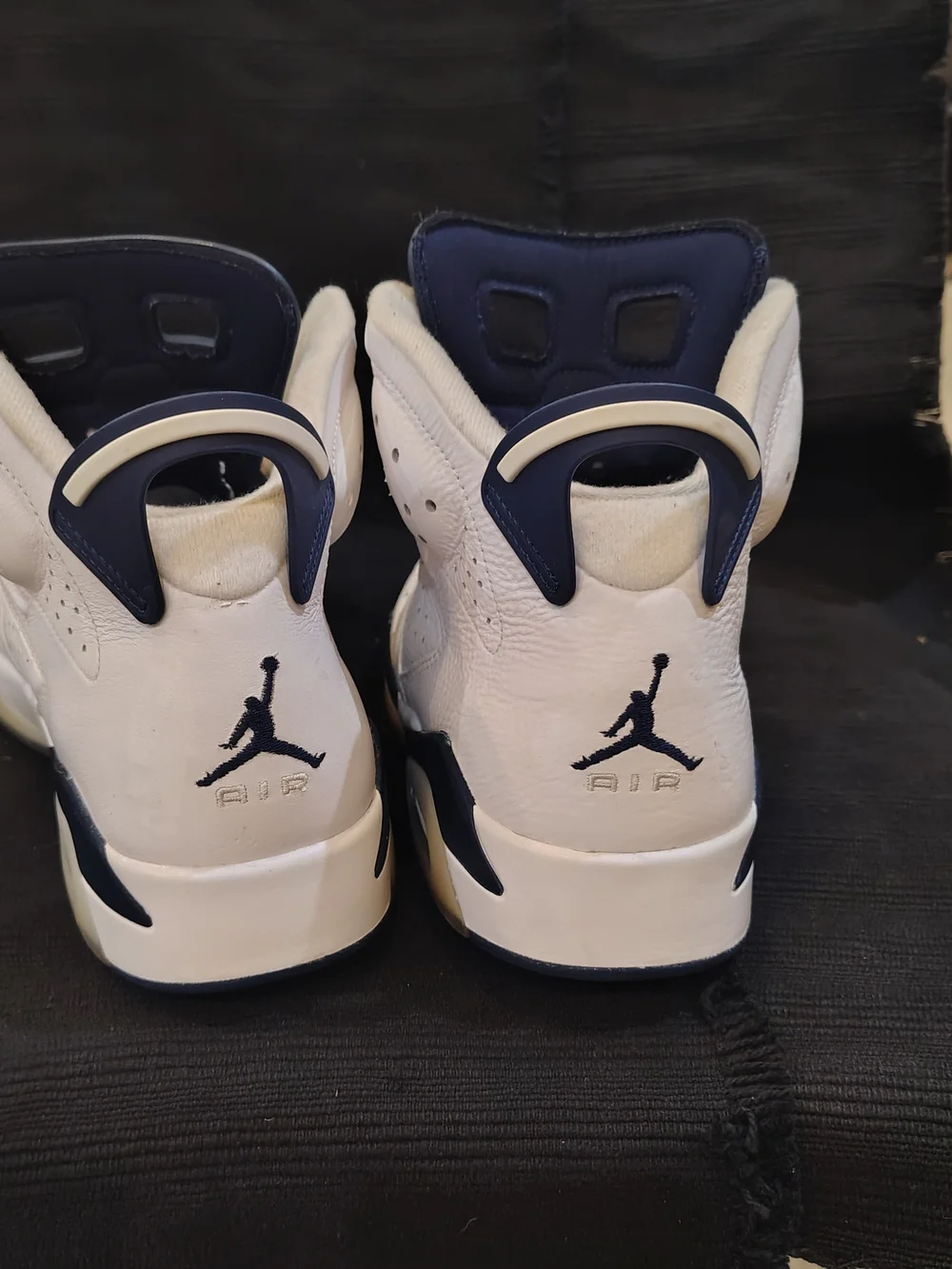 Jordan Retro 6 White Navy Men's Sneakers
